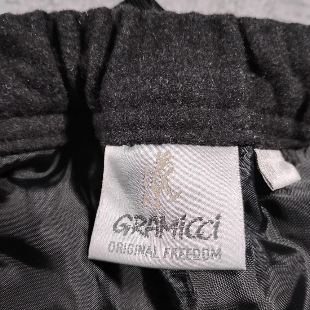 Gramicci Men's Charcoal Grey Wool Blend Adjustable Webbed Belted Pants Size M